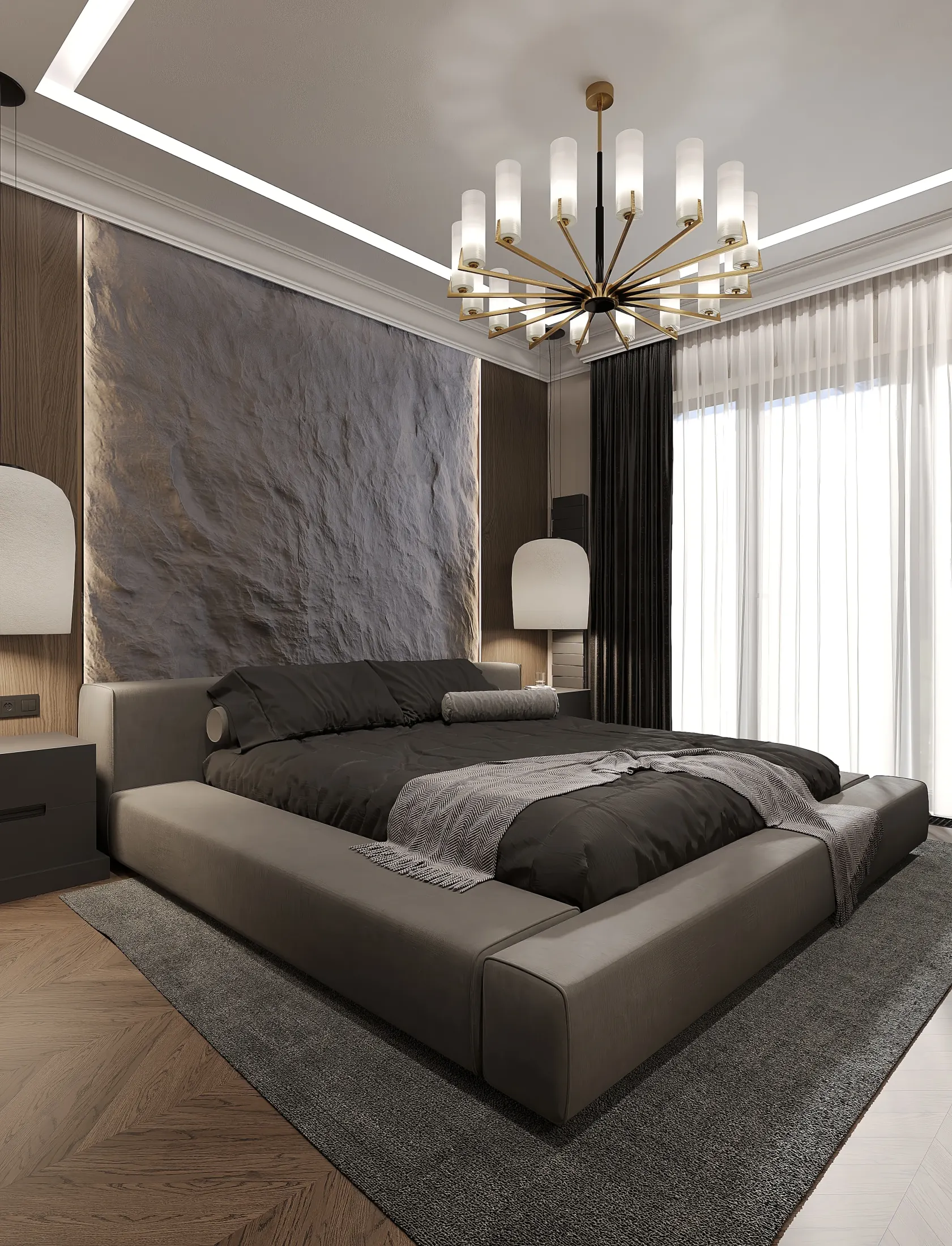 Дом в Тереке - неоклассика - 1 этаж / мастерспальня 4